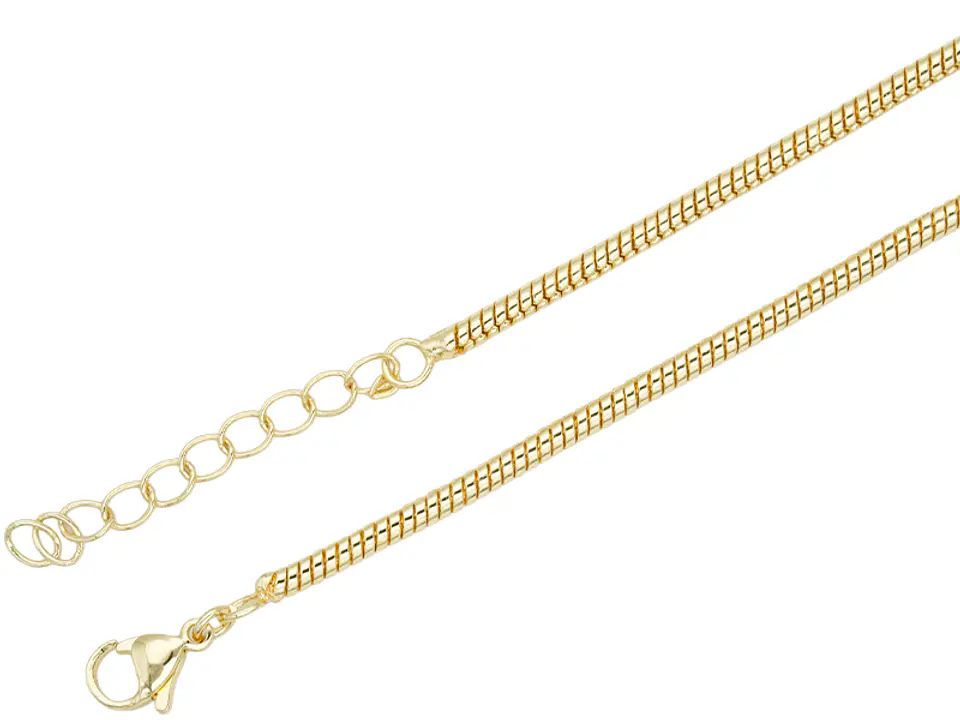 RODIO DORADO CADENA LAZO PARA COLLAR EXTENSION 45CM 1