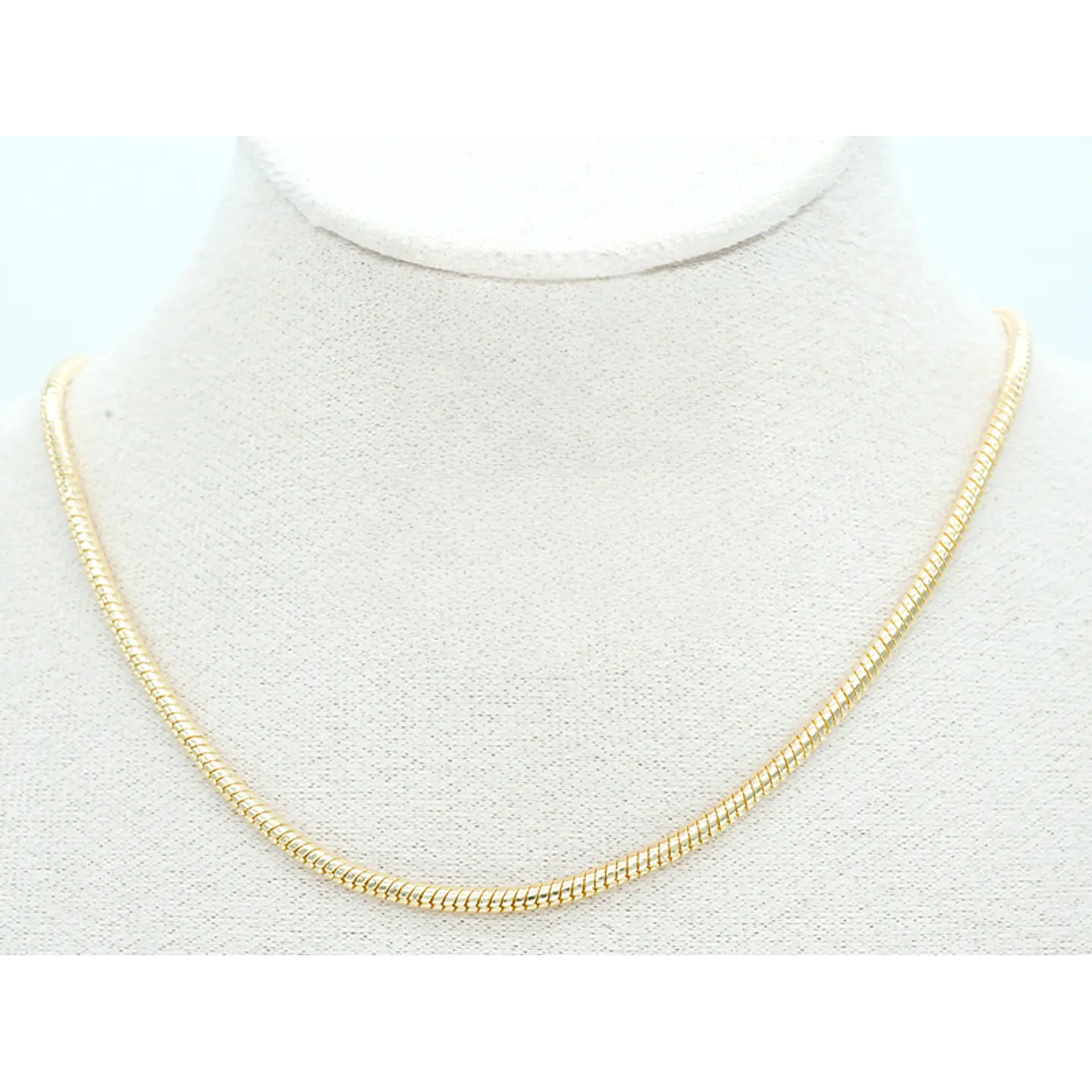 RODIO DORADO CADENA LAZO PARA COLLAR EXTENSION 45CM 2