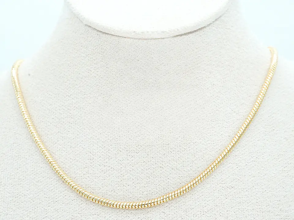 RODIO DORADO CADENA LAZO PARA COLLAR EXTENSION 45CM 2