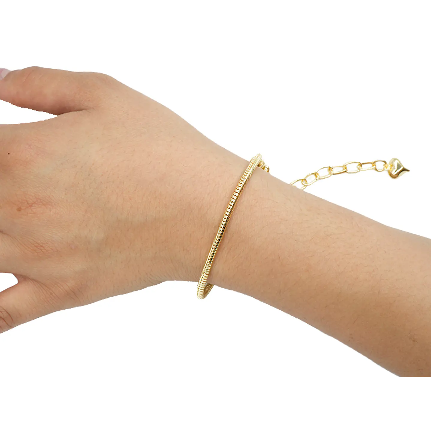 RODIO DORADO PULSERA PANDORA CON EXTENSION 2.5*24CM 2