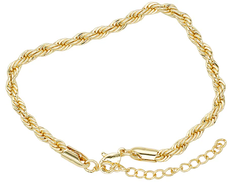 RODIO DORADO PULSERA LAZO CON EXTENSION 4*22CM