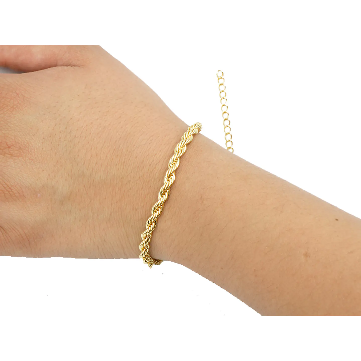 RODIO DORADO PULSERA LAZO CON EXTENSION 4*22CM 2