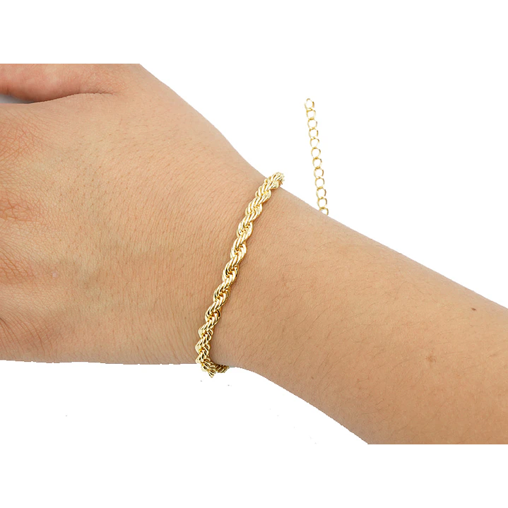 RODIO DORADO PULSERA LAZO CON EXTENSION 4*22CM 2