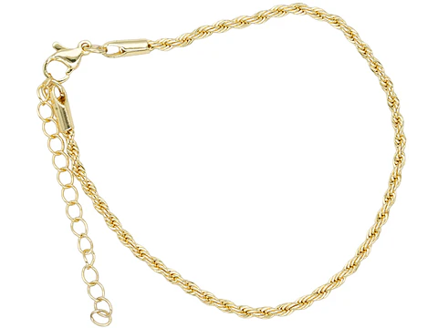 RODIO DORADO PULSERA LAZO CON EXTENSION 2*22CM