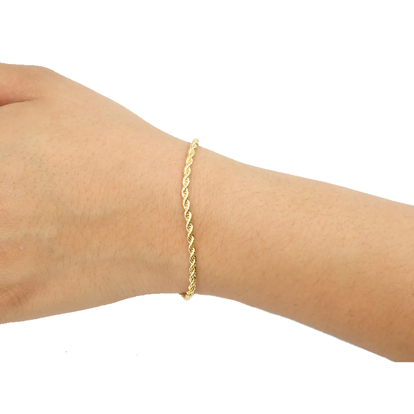 RODIO DORADO PULSERA LAZO CON EXTENSION 2*22CM 2