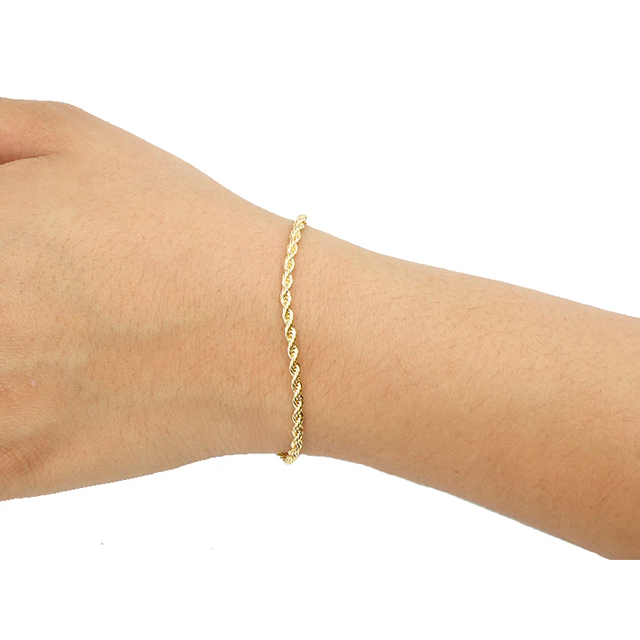 RODIO DORADO PULSERA LAZO CON EXTENSION 2*22CM 2