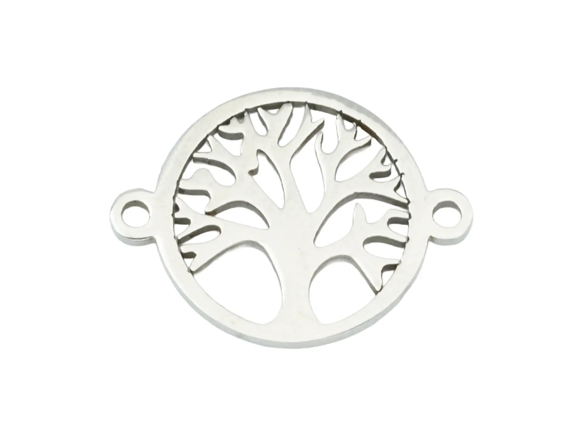 ACERO PLATEADO CENTRO PULSERA ARBOL DE LA VIDA 12MM 1