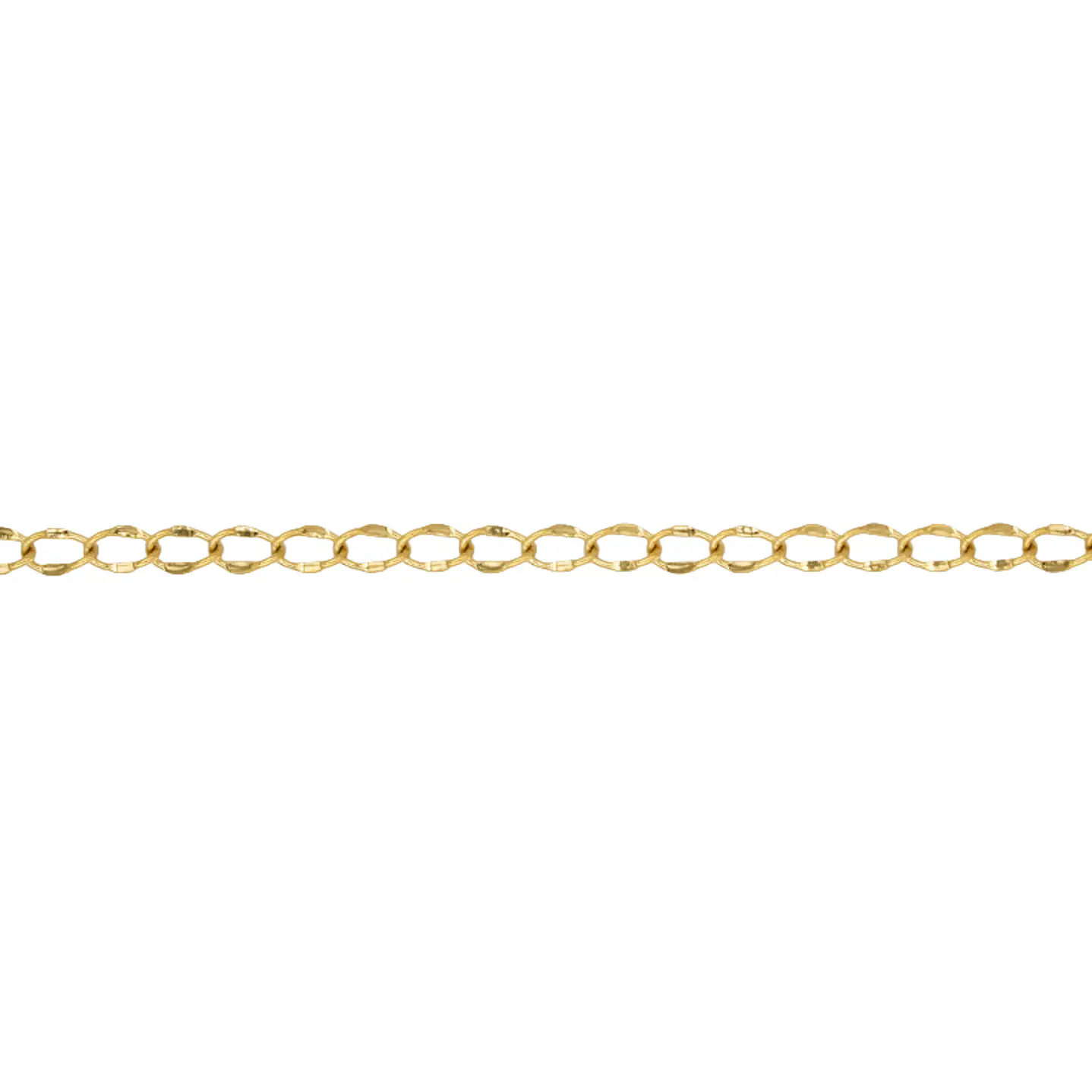 GOLDEN STEEL CHAIN 0.4MM FLAT X METER 1