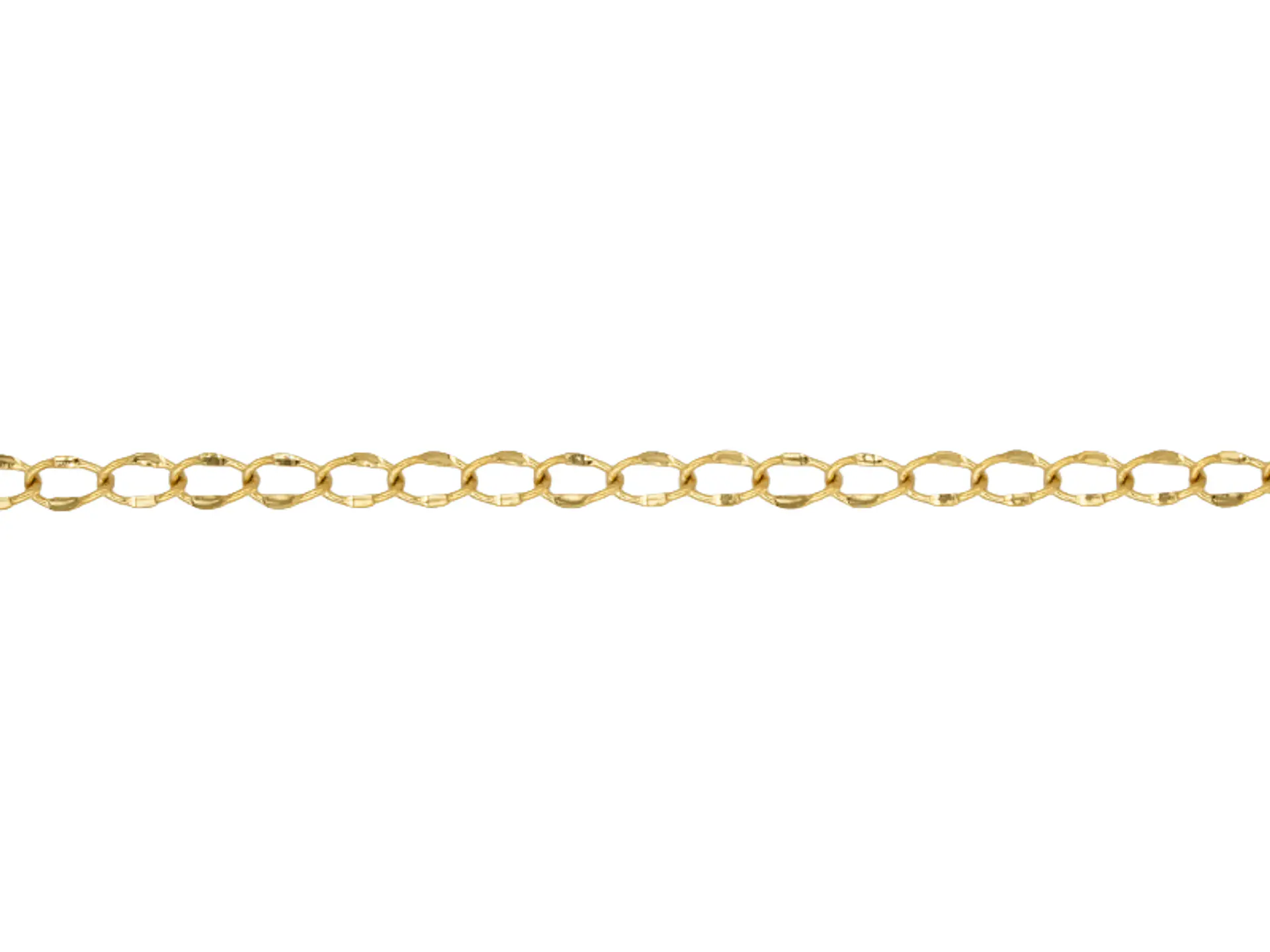 GOLDEN STEEL CHAIN 0.4MM FLAT X METER 1