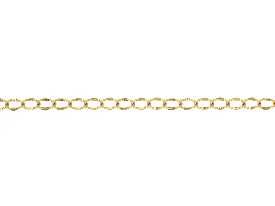 GOLDEN STEEL CHAIN 0.4MM FLAT X METER 1