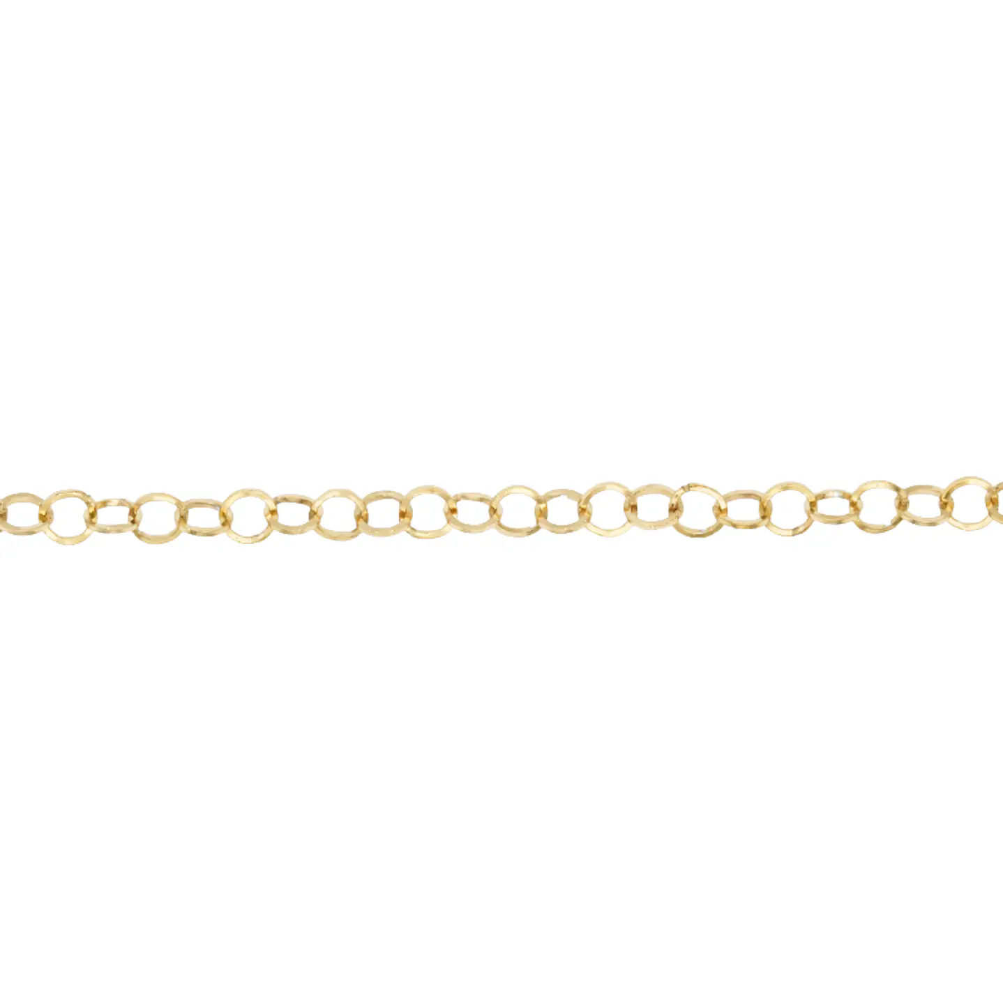 ACERO DORADO CADENA REDONDA 4MM POR METRO  1