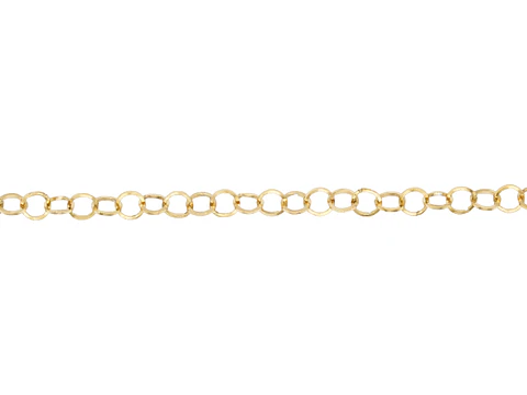 ACERO DORADO CADENA REDONDA 4MM POR METRO 