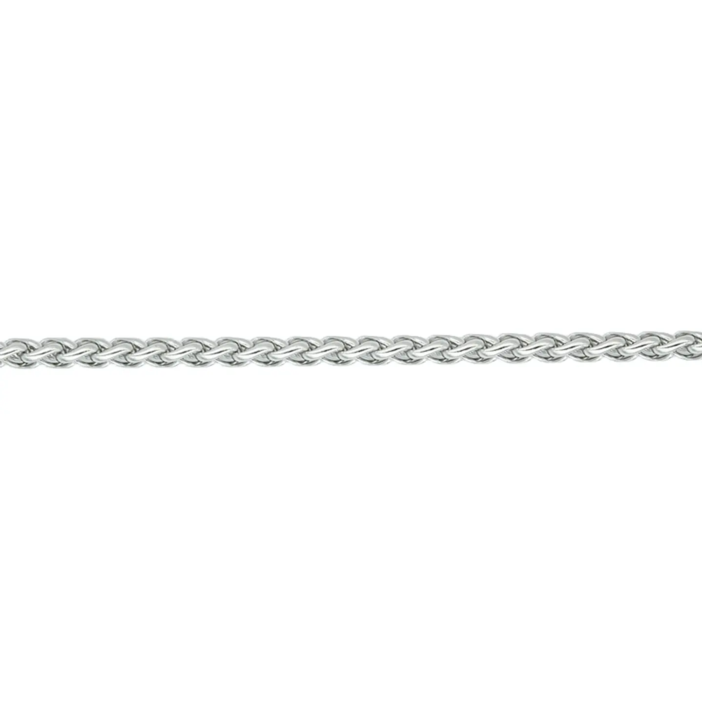 ACERO PLATEADO CADENA LAZO 3MM POR METRO  1
