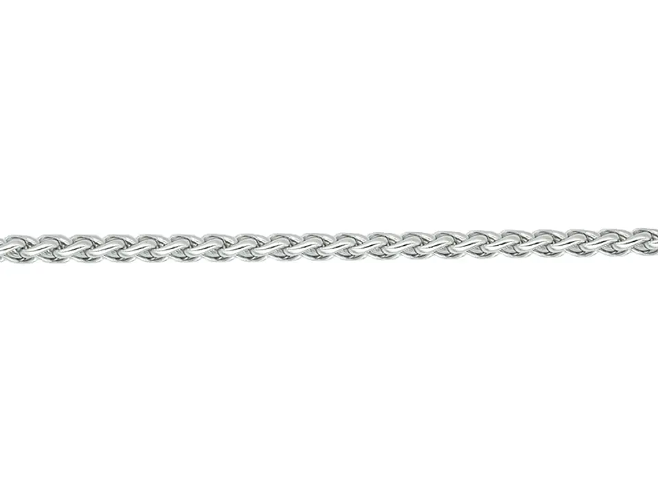 ACERO PLATEADO CADENA LAZO 3MM POR METRO  1