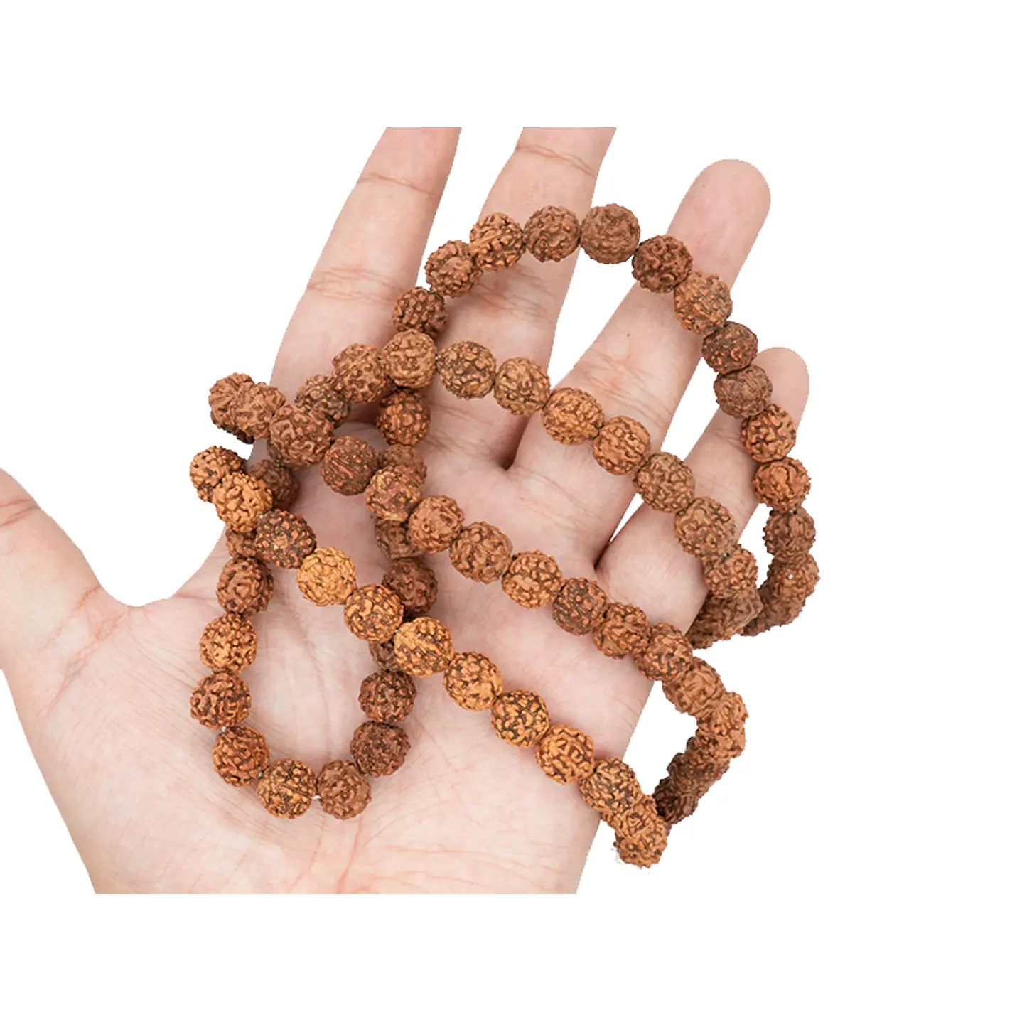 RUDRAKSCHA JAPA MALA # 10MM POR TIRA 110 UNIDADES APROXIMADAMENTE 2