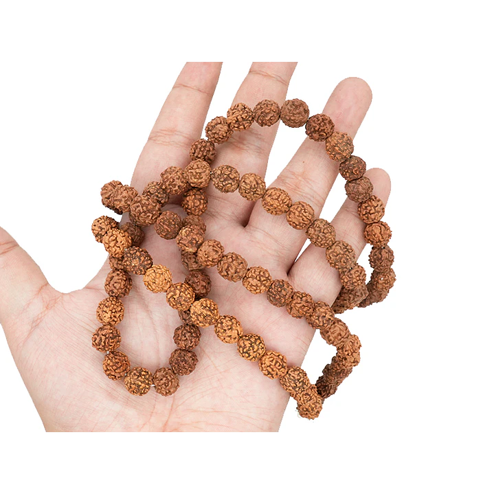RUDRAKSCHA JAPA MALA # 10MM POR TIRA 110 UNIDADES APROXIMADAMENTE 2
