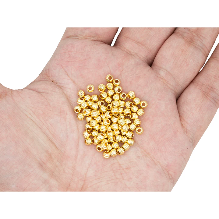 RODIO DORADO BALIN DIAMANTADO 4MM  2