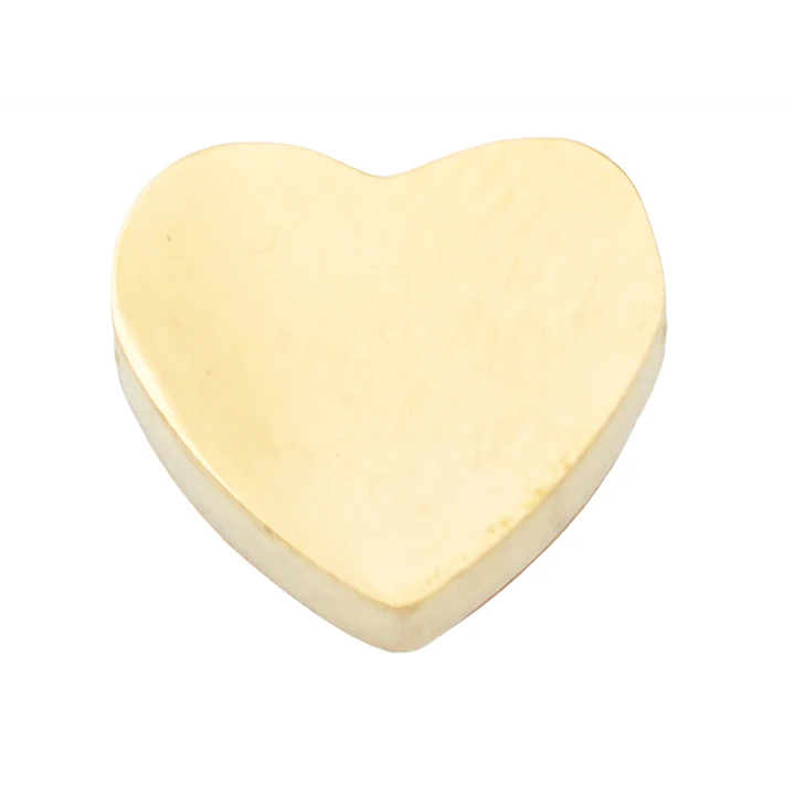 ACERO DORADO SEPARADOR CORAZON 10*9MM  1