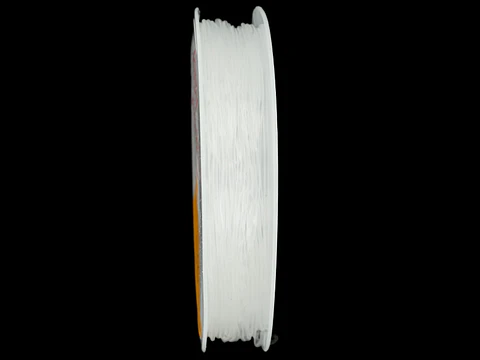 NYLON ELASTICO SILICONADO 0.8MM ROLLO * 10 METRO