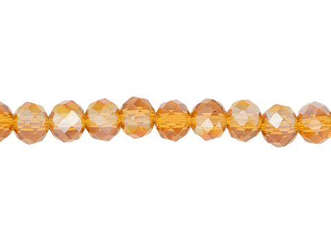 CRISTAL MURANO CAFE MIEL TRANSPARENTE AB # 6MM