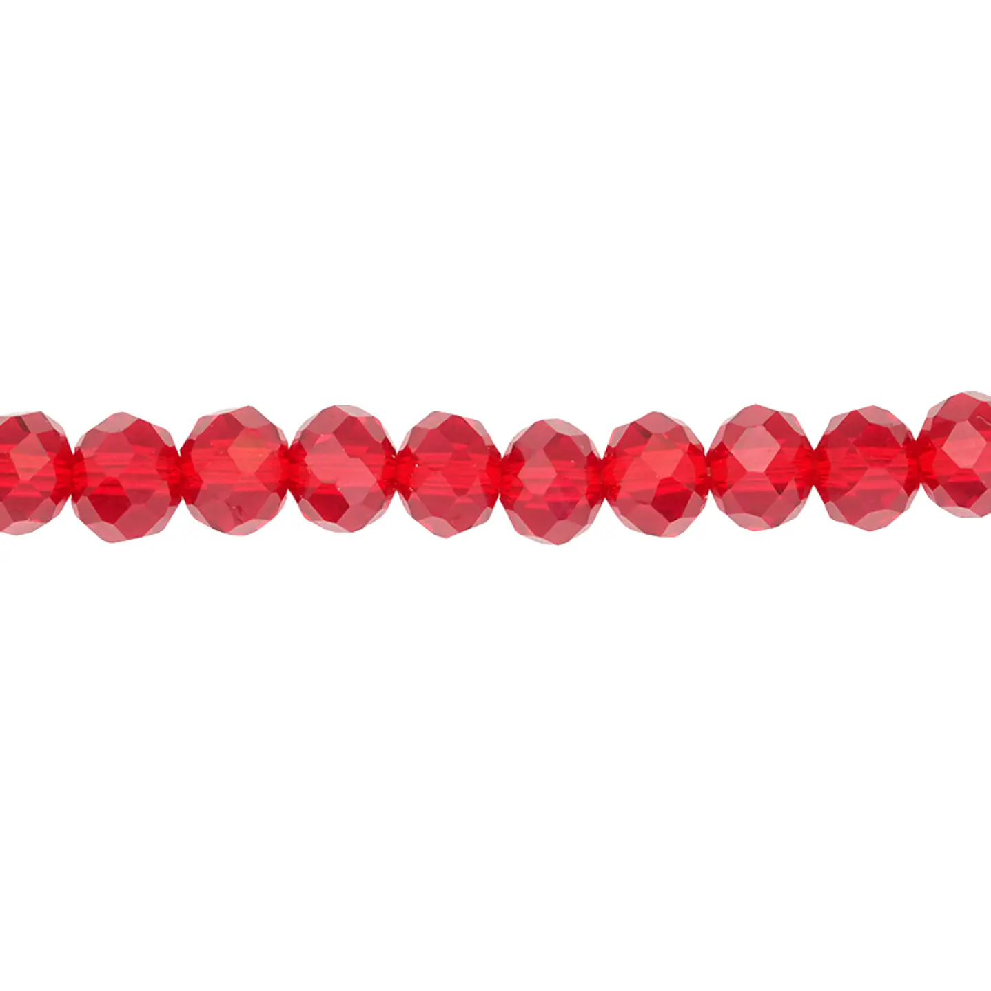 CRISTAL MURANO # 6MM ROJO TRANSPARENTE 1