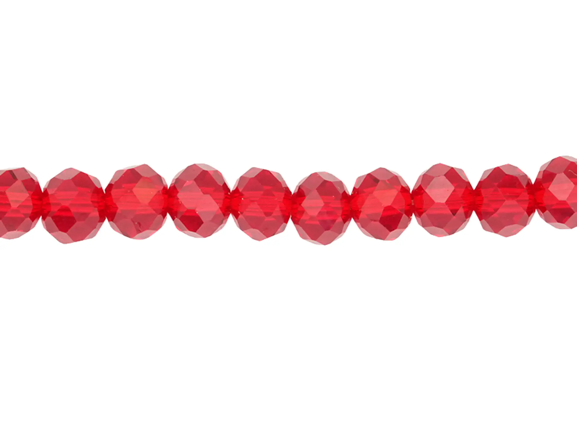 CRISTAL MURANO # 6MM ROJO TRANSPARENTE 1