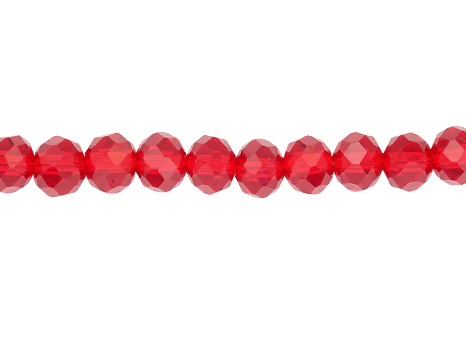 CRISTAL MURANO # 6MM ROJO TRANSPARENTE 1