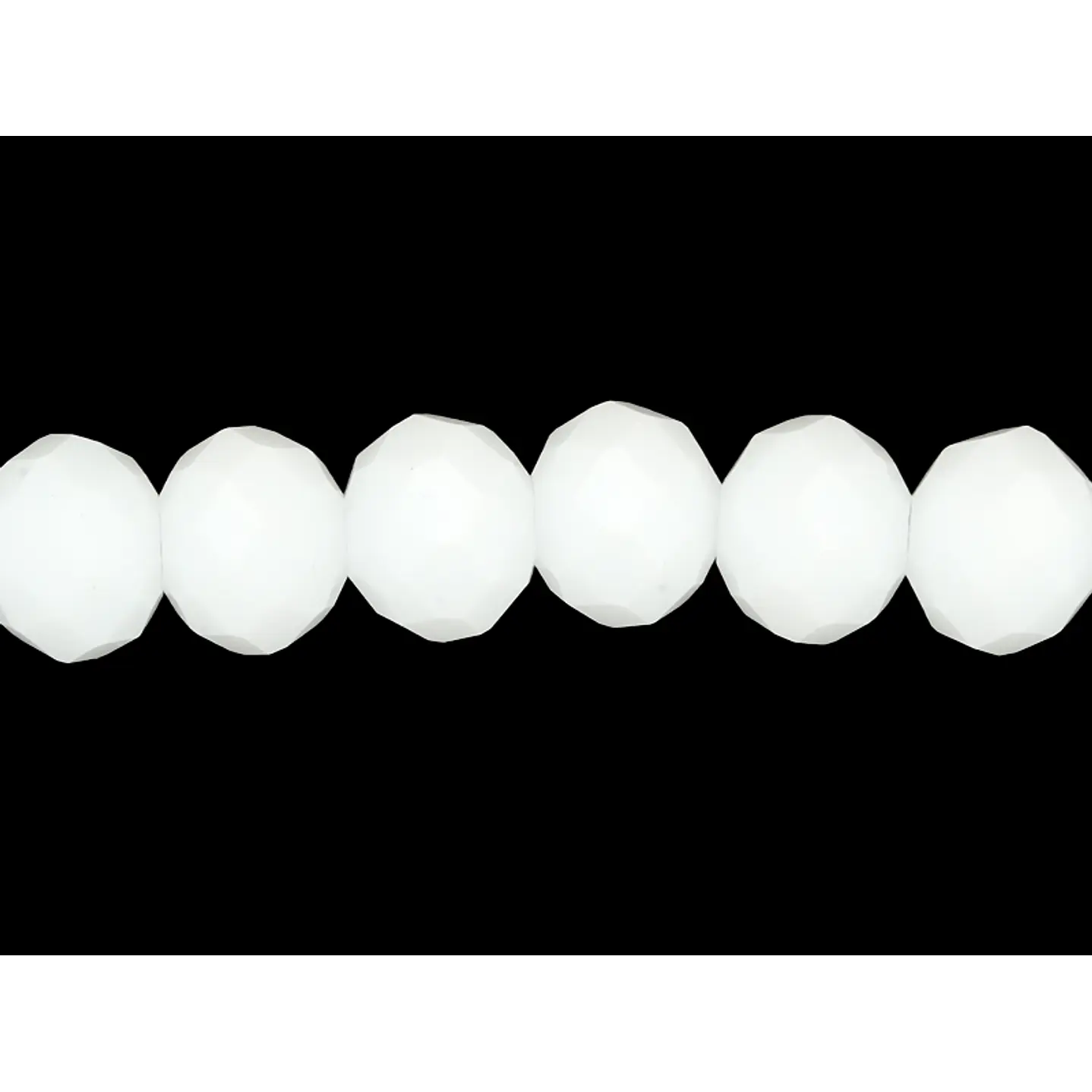 CRISTAL MURANO BLANCO MATE # 8MM 1