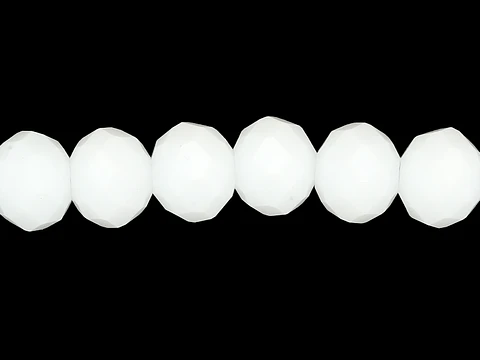 CRISTAL MURANO BLANCO MATE # 8MM