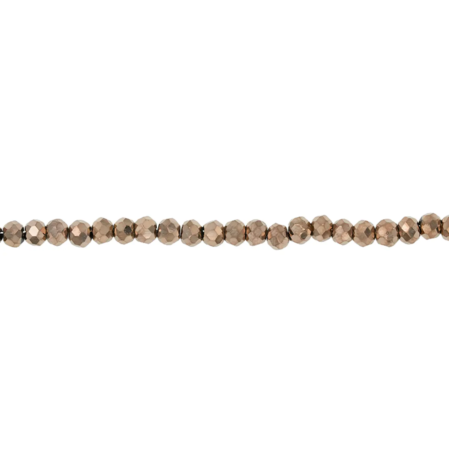 CRISTAL MURANO COBRE METALIZADO # 2MM (  TIRA X 150 UNIDADES APROX ) 1