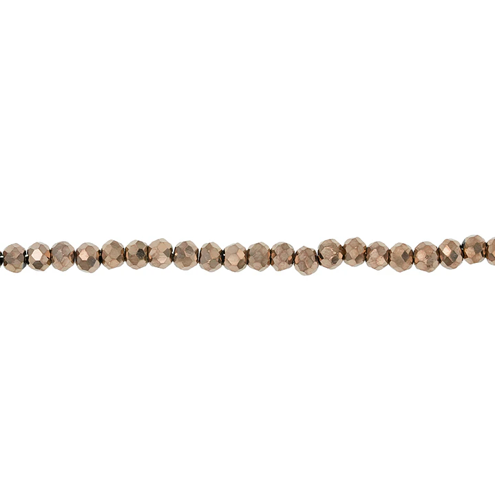 CRISTAL MURANO COBRE METALIZADO # 2MM (  TIRA X 150 UNIDADES APROX ) 1