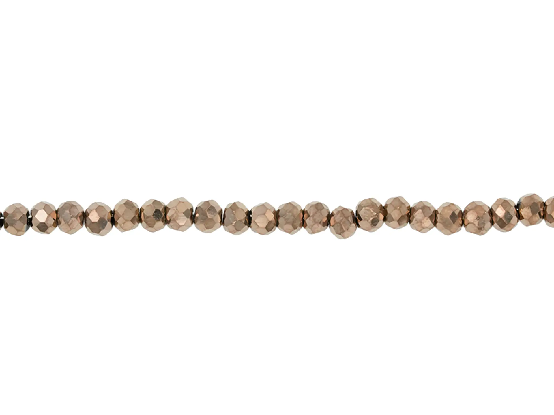 CRISTAL MURANO COBRE METALIZADO # 2MM (  TIRA X 150 UNIDADES APROX ) 1