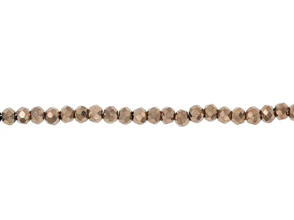 CRISTAL MURANO COBRE METALIZADO # 2MM (  TIRA X 150 UNIDADES APROX ) 1