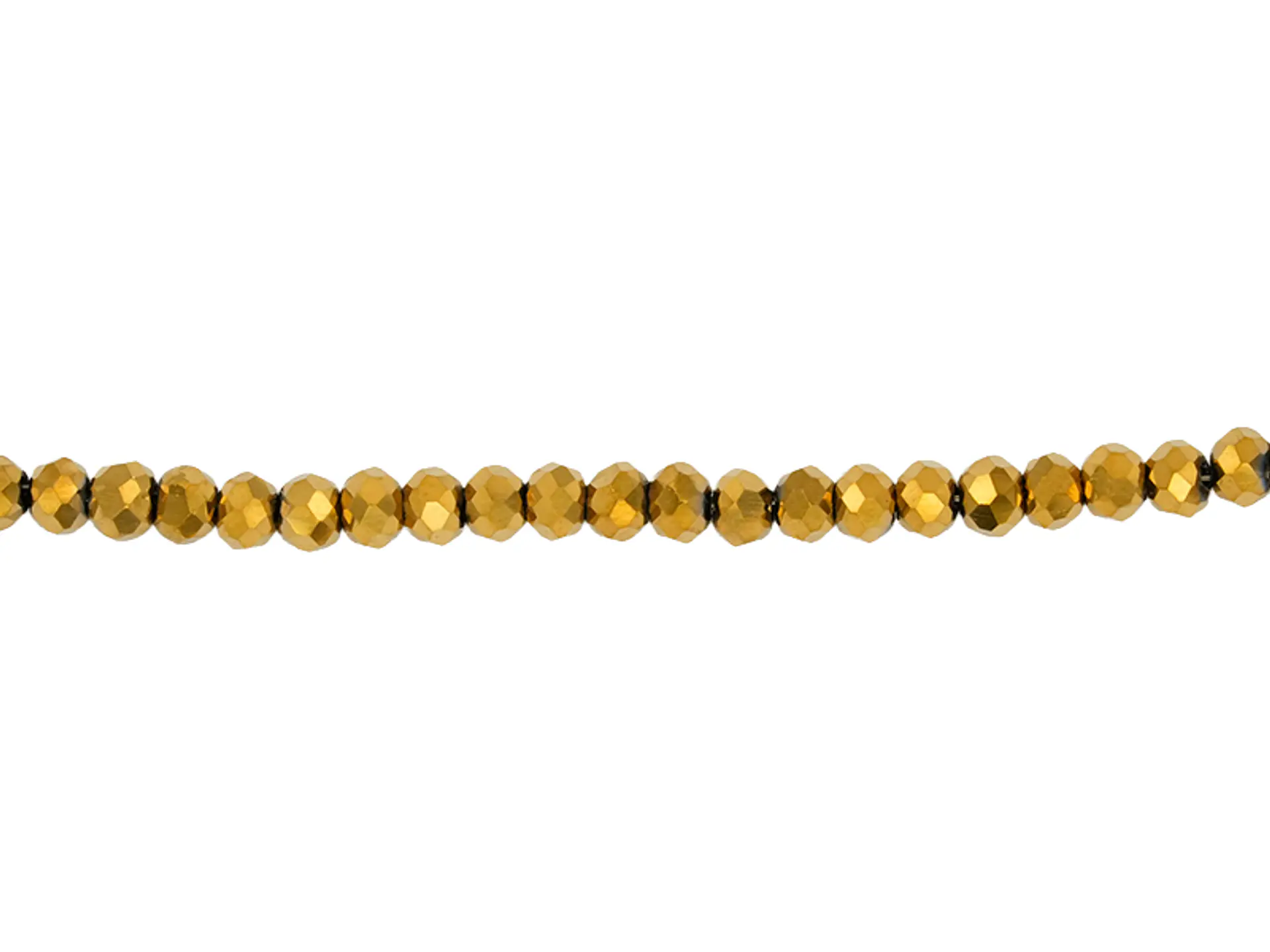 CRISTAL MURANO DORADO METALIZADO # 2MM 1