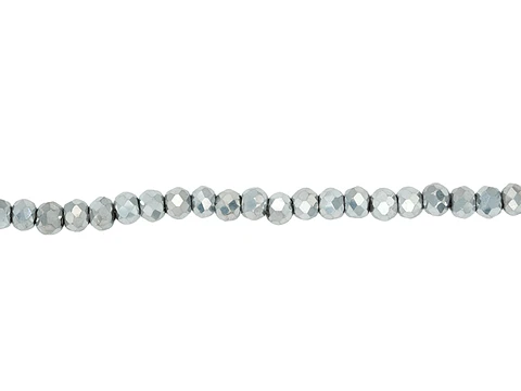 CRISTAL MURANO PLATEADO METALIZADO # 2MM