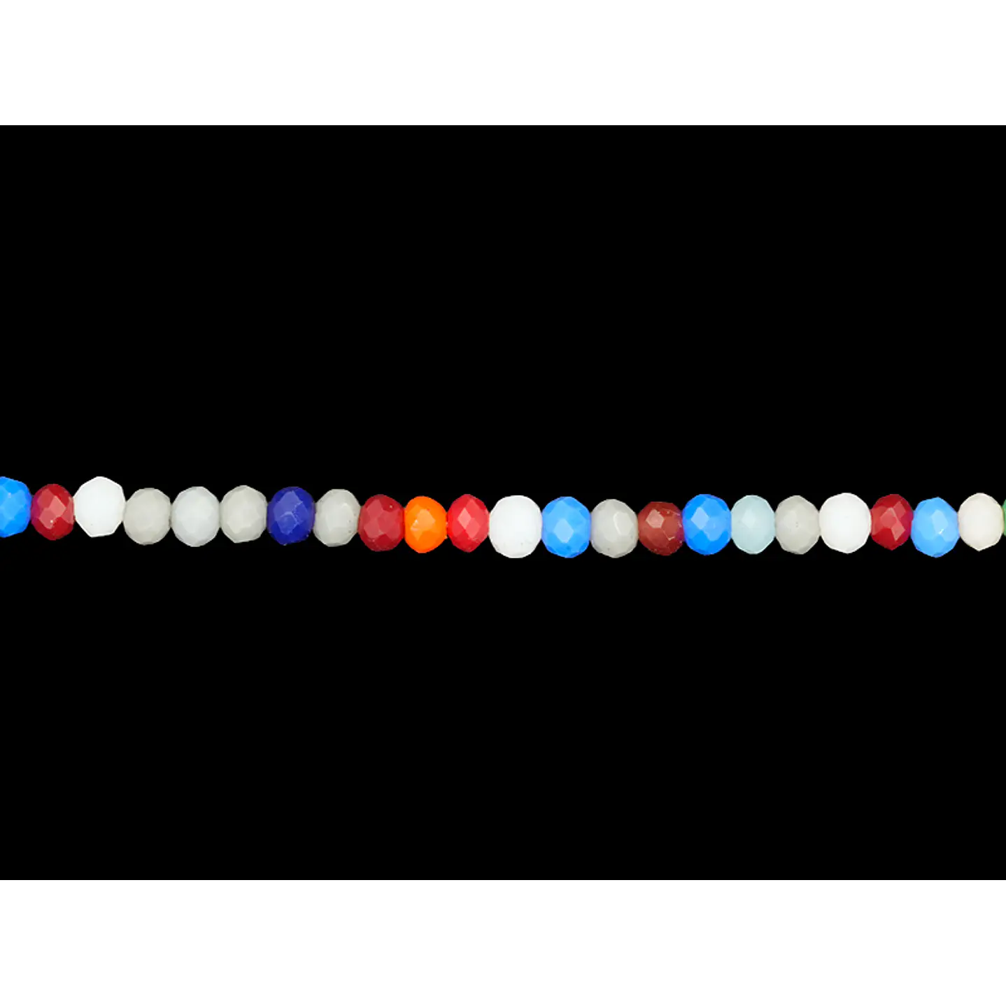 CRISTAL MURANO MIX MATE # 2MM ( TIRA X 150 UNIDADES APROX ) 1