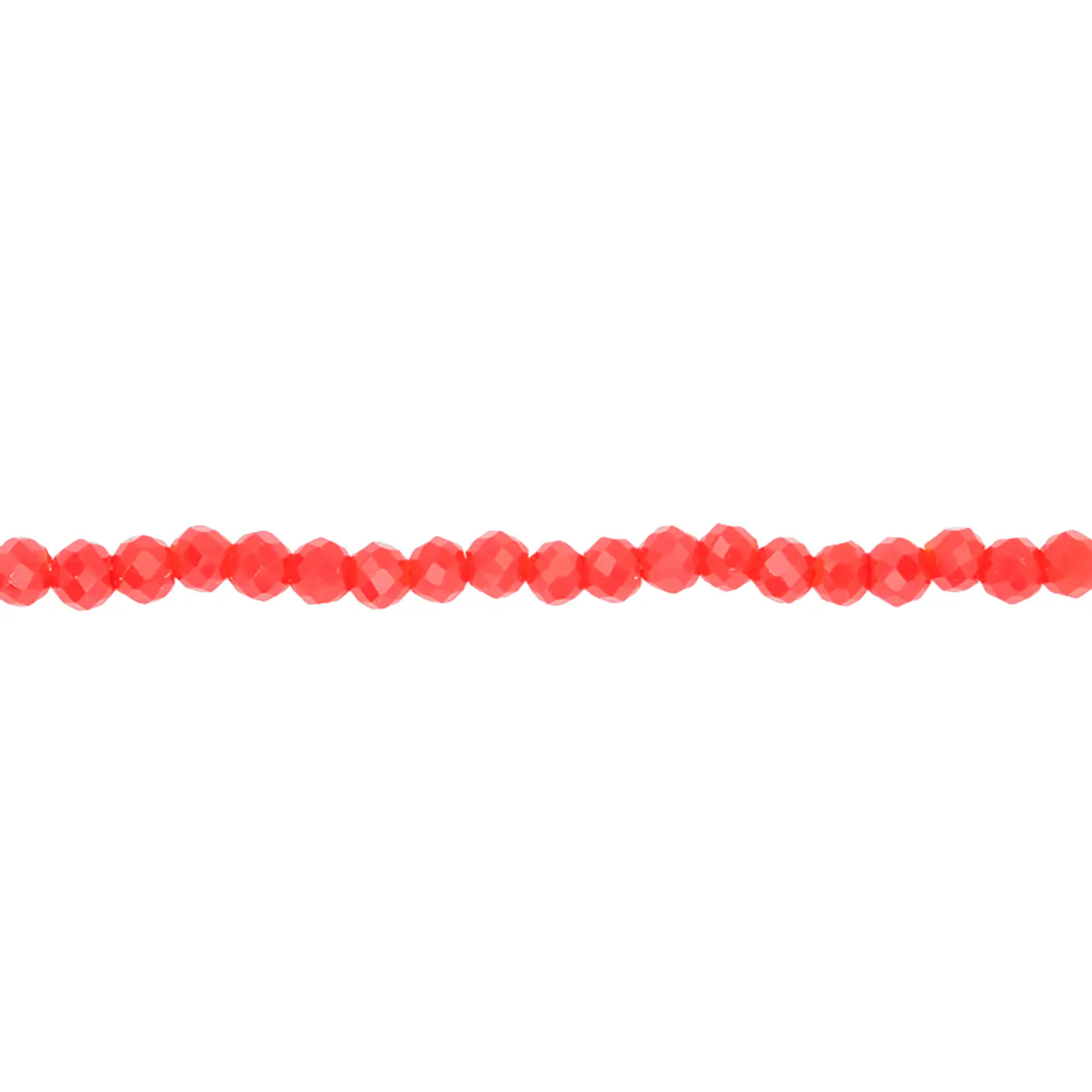 CRISTAL MURANO ROJO MATE # 2MM 1