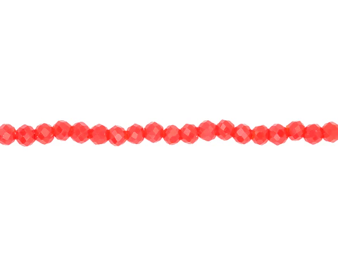CRISTAL MURANO ROJO MATE # 2MM