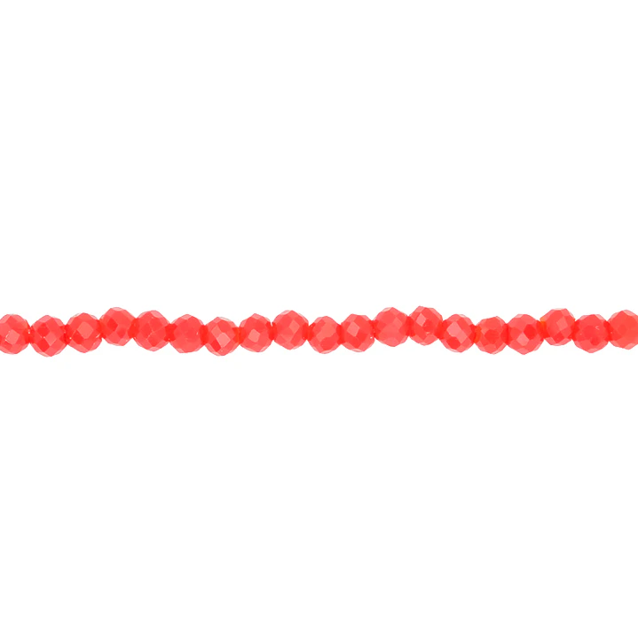 CRISTAL MURANO ROJO MATE # 2MM 1