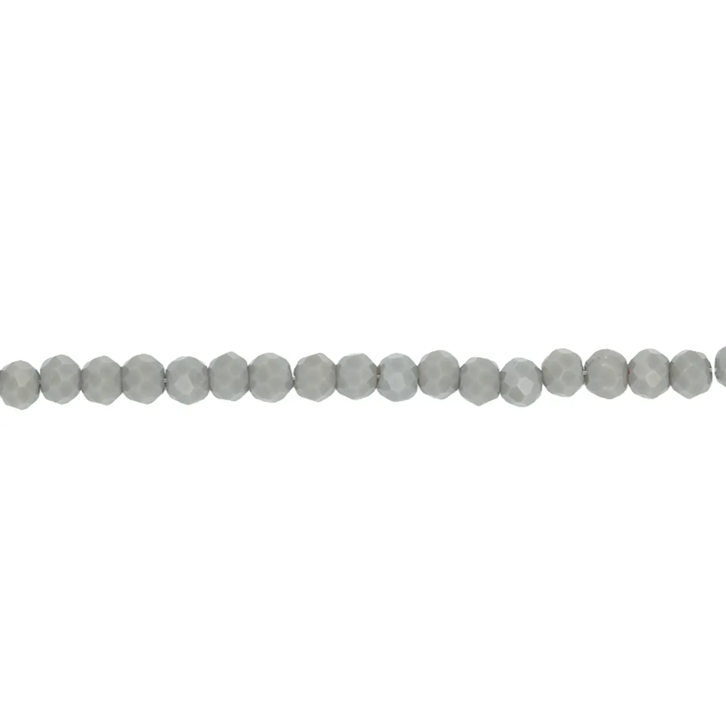 CRISTAL MURANO GRIS MATE # 2MM ( TIRA X 150 UNIDADES APROX ) 1
