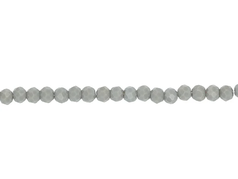 CRISTAL MURANO GRIS MATE # 2MM ( TIRA X 150 UNIDADES APROX )