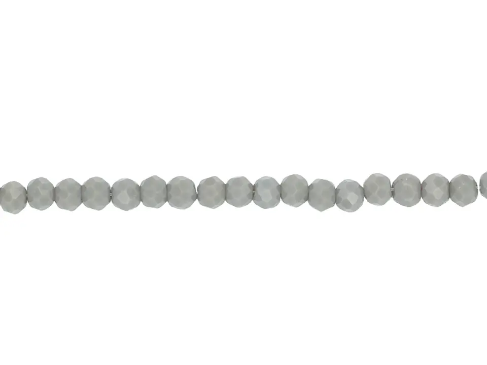 CRISTAL MURANO GRIS MATE # 2MM ( TIRA X 150 UNIDADES APROX ) 1