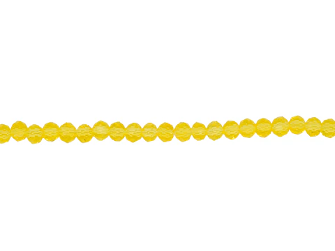 CRISTAL MURANO AMARILLO FUERTE TRASPAREMTE # 2MM