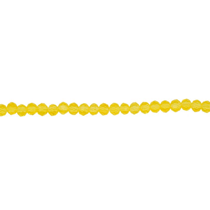 CRISTAL MURANO AMARILLO FUERTE TRASPAREMTE # 2MM 1