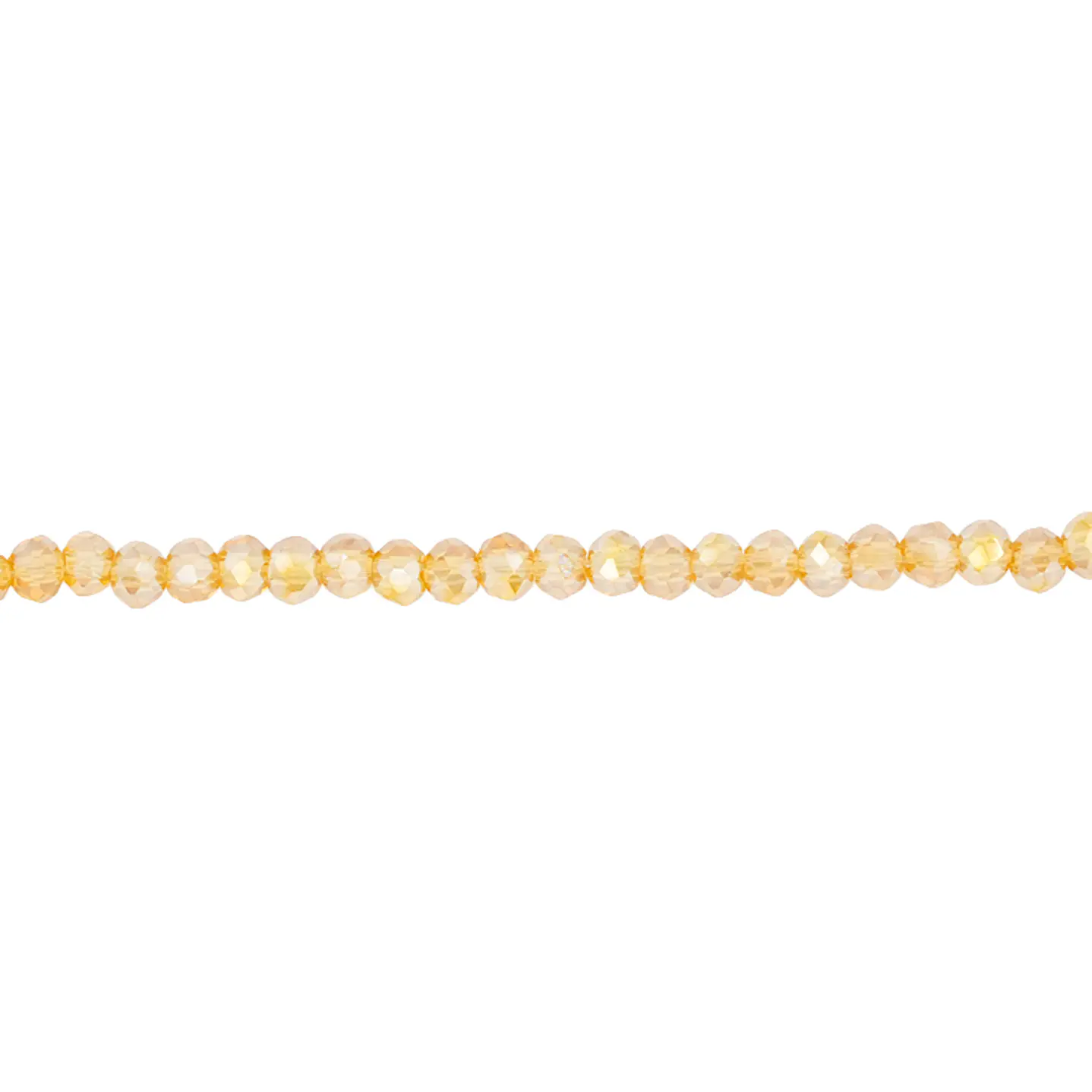 CRISTAL MURANO CAFE MIEL TRANSPARENTE AB # 2MM ( TIRA X 150 UNIDADES APROX ) 1