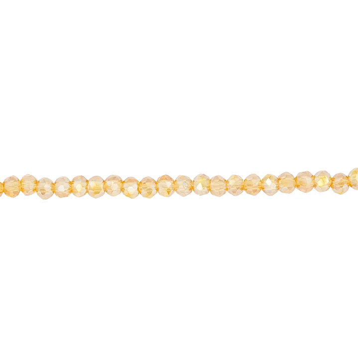 CRISTAL MURANO CAFE MIEL TRANSPARENTE AB # 2MM ( TIRA X 150 UNIDADES APROX ) 1