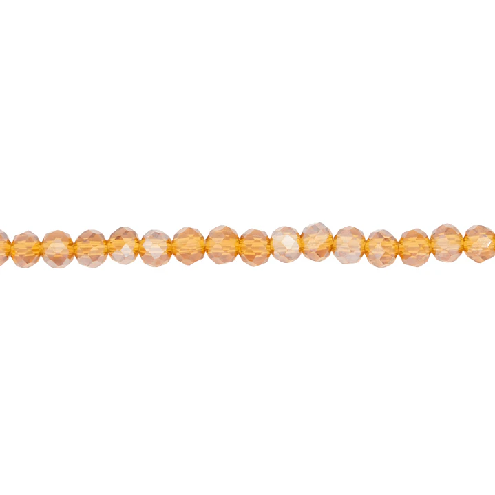 CRISTAL MURANO # 4MM CAFE OSCURO AB TRASPAREN ( TIRA 116 UNIDADES APROX ) 1