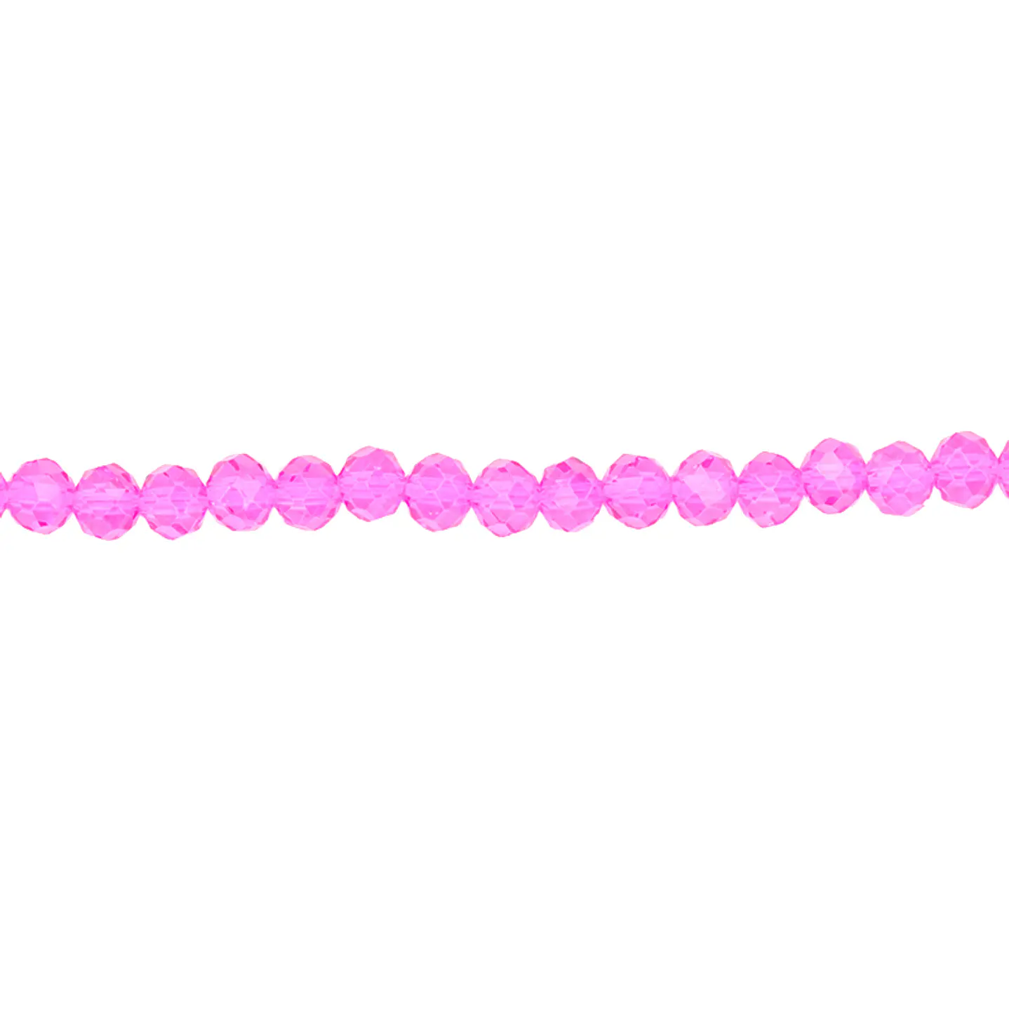 CRISTAL MURANO FUCSIA TRANSPARENTE # 4MM ( TIRA 116 UNIDADES APROX ) 1