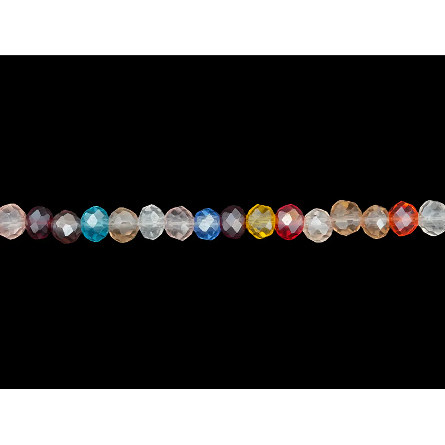 CRISTAL MURANO # 3MM MIX TRANSPARENTE ( TIRA X 116 UNIDADES APROX ) 1