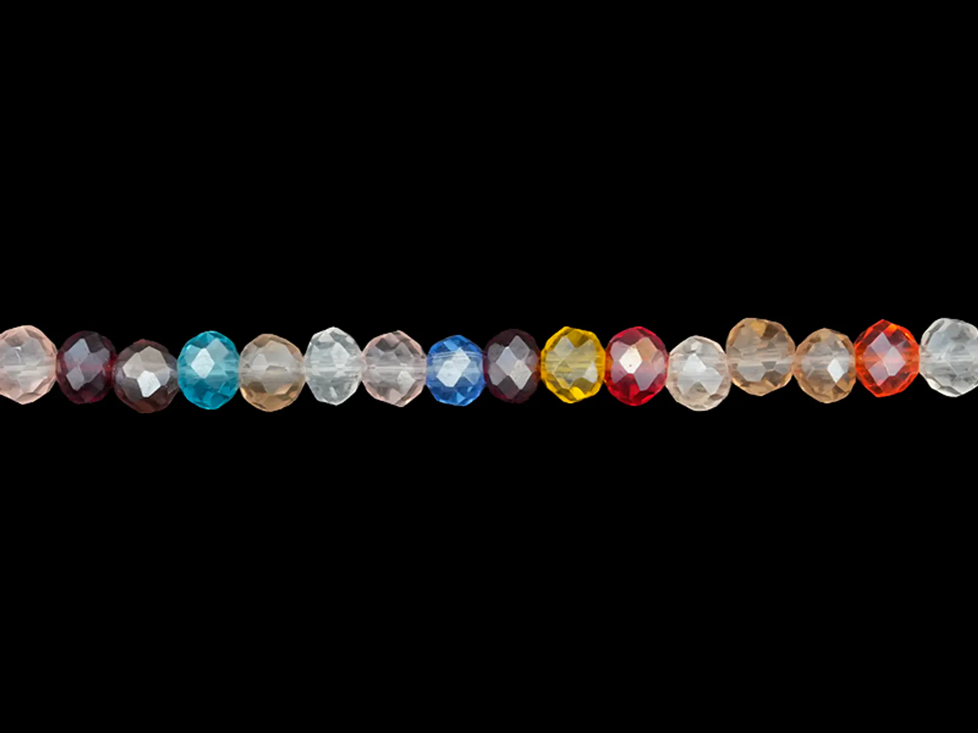 CRISTAL MURANO # 3MM MIX TRANSPARENTE ( TIRA X 116 UNIDADES APROX ) 1